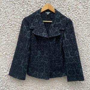 Black Jacquard Pattern Blazer by J. Jill